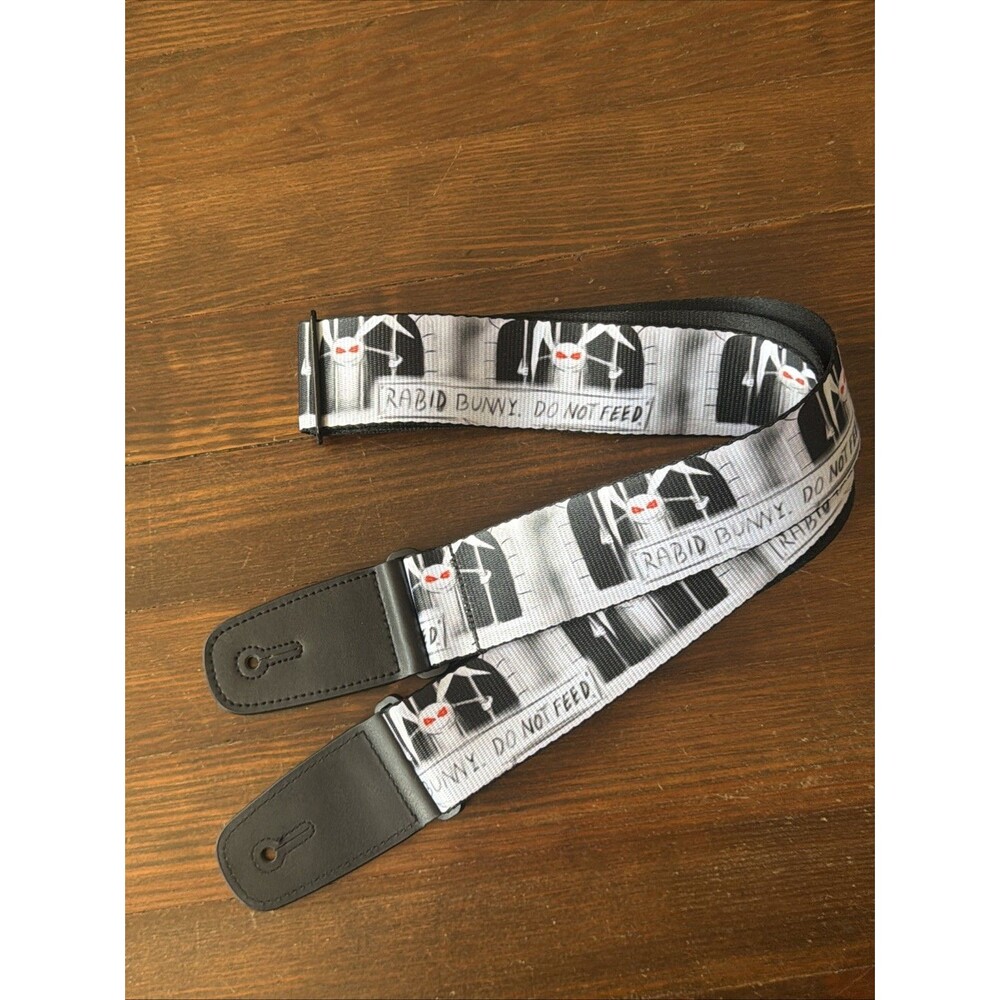 Guitar Strap - Rabid Bunny Do Not Feed Buckle Down Made USA Adjustable